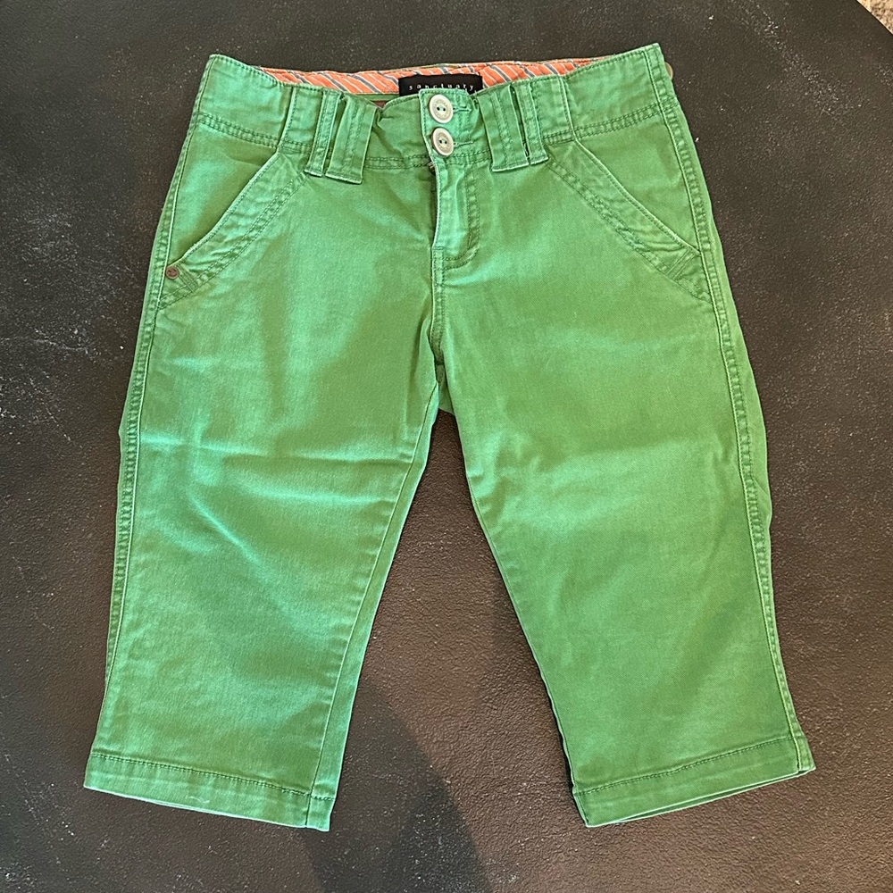 Sanctuary Green Casual Capri Pants